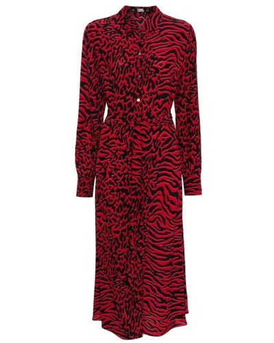 Karl Lagerfeld Vestito elegante - Rosso