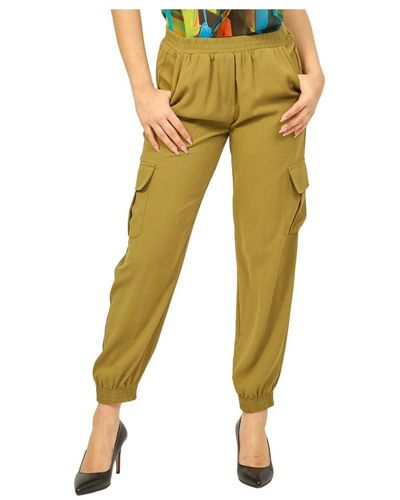 Silvian Heach Tapered Trousers - Yellow
