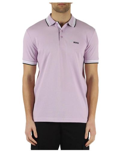 BOSS Polo Shirts - Purple