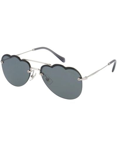 Miu Miu Stilvolle sonnenbrille mit 0mu 56us design - Mettallic