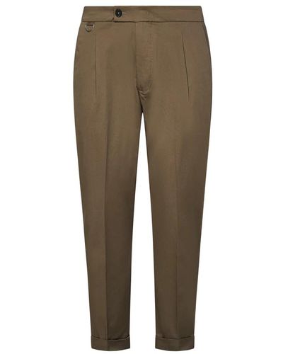 Low Brand Trousers > slim-fit trousers - Vert