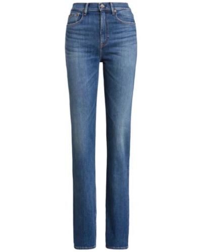 Polo Ralph Lauren Jeans a vita alta e gamba dritta - Blu