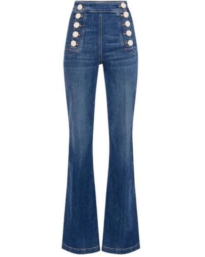 Elisabetta Franchi Jeans in denim alla moda - Blu