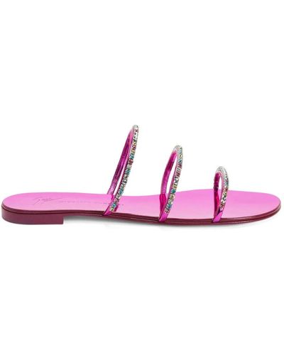 Giuseppe Zanotti Flat Sandals - Pink