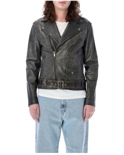 Golden Goose Leather Jackets - Black