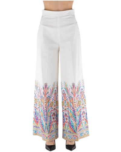Etro Wide Trousers - White