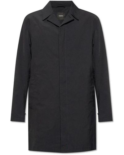 Theory Coats > single-breasted coats - Noir