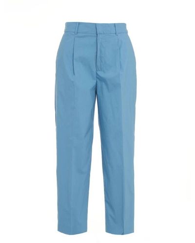 PT01 Cropped Trousers - Blue