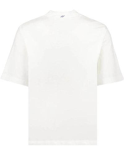 Burberry Kurzarm baumwoll t-shirt - Weiß