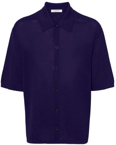 Lemaire Short sleeve camicie - Blu