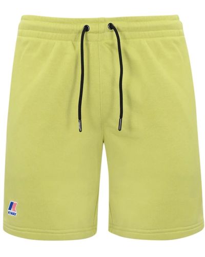 K-Way Baumwoll shorts grün regular fit