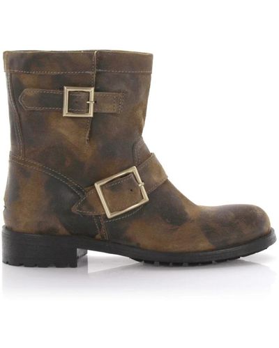 Jimmy Choo Ankle Boots Beige Youth - Brown