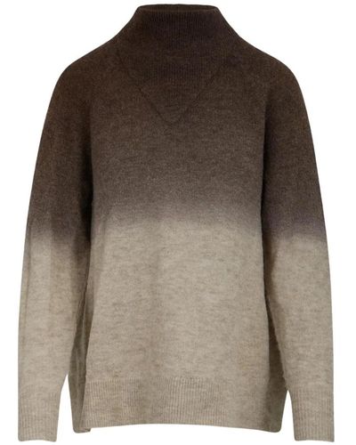 COSTER COPENHAGEN Pullover - Alpaca knit with fade effect - Braun