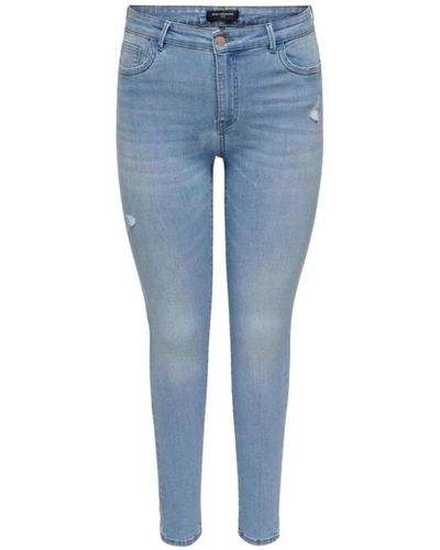 Only Carmakoma Skinny Jeans - Blue