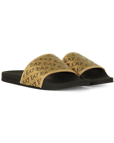 EA7 Shoes > flip flops & sliders > sliders - Jaune