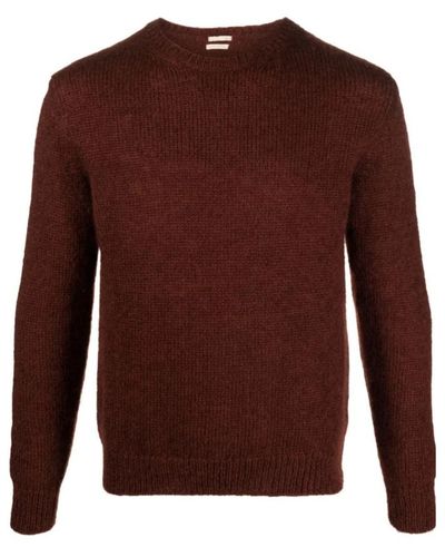Massimo Alba Round-Neck Knitwear - Brown