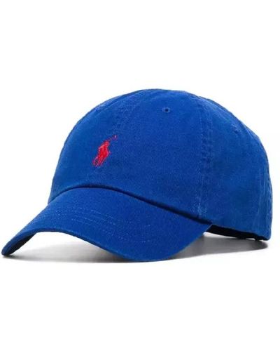 Ralph Lauren Cappellino chino blu con visiera curva