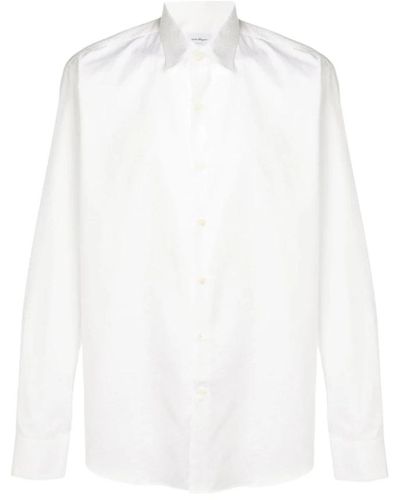 Ferragamo Lässiges Hemd - Weiß