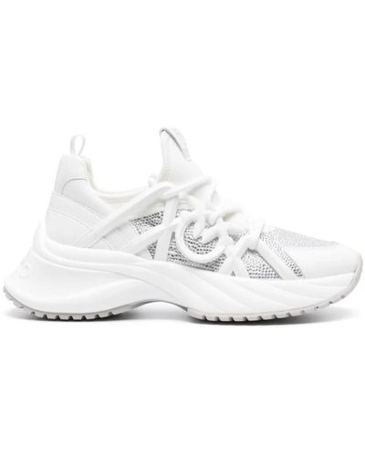 Pinko Weiße sneakers mit 3,5 cm absatz