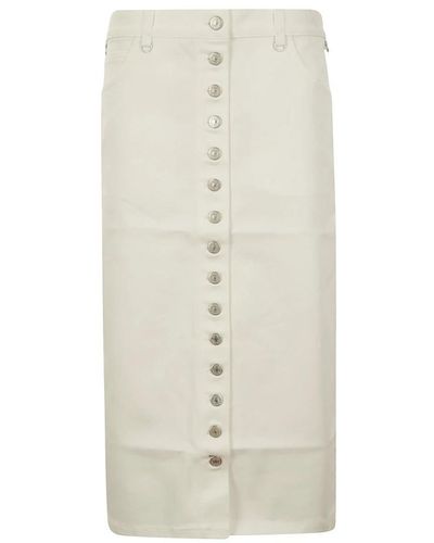 Courreges Midi Skirts - Natural