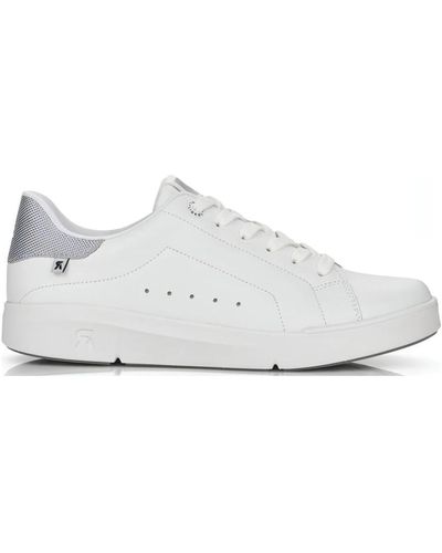 Rieker Sneakers bianche eleganti in pelle - Bianco