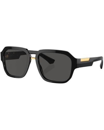 Dolce & Gabbana Classico occhiali da sole neri - Nero