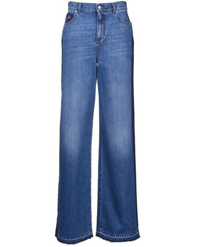 Alexander McQueen Wide Jeans - Blue