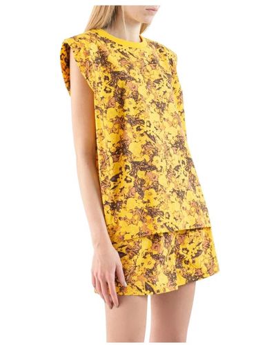 REMAIN Birger Christensen Short Dresses - Yellow