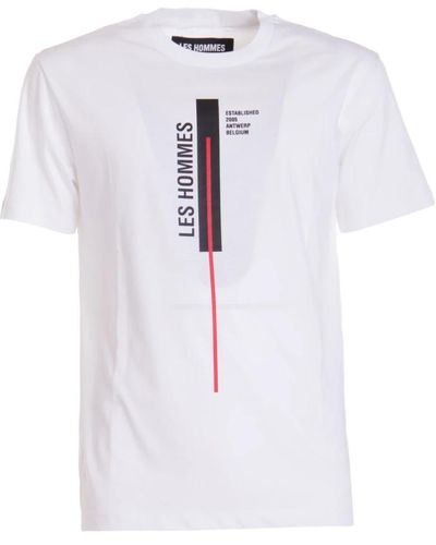 Les Hommes T-shirt con logo - Bianco