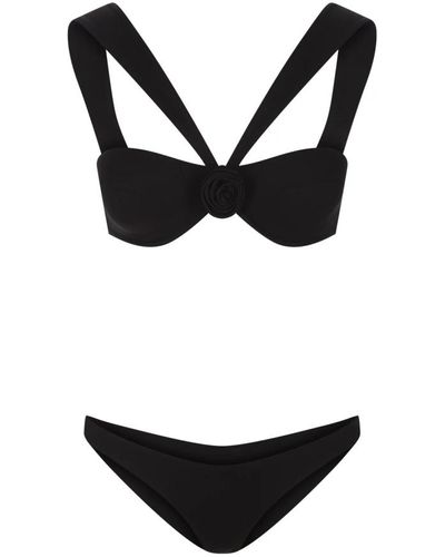 LaRevêche Conjunto bikini negro floral
