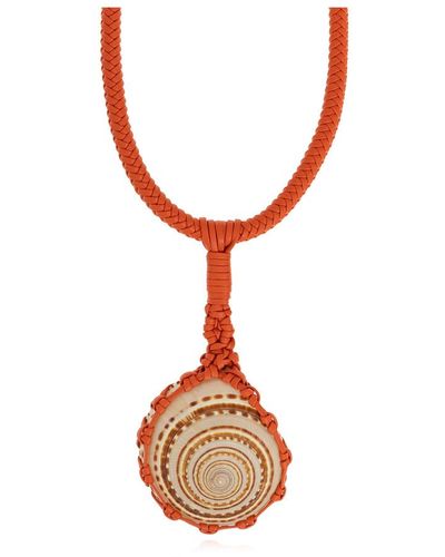 Chloé Larry shell necklace - Orange