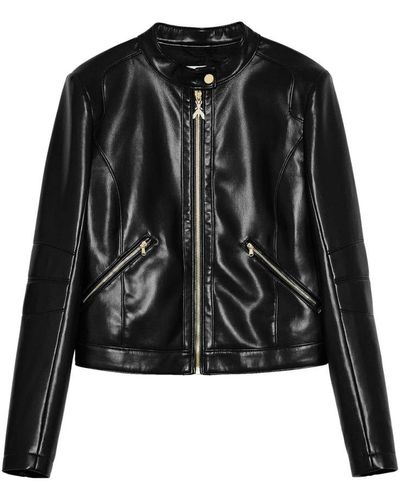 Patrizia Pepe Leather Jackets - Black