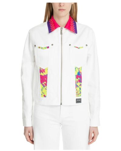 Versace Jeans Couture Denim Jackets - White