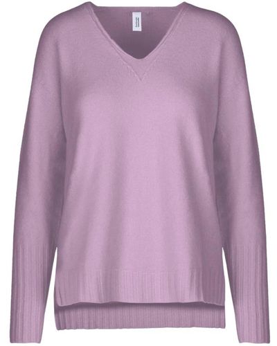 Bomboogie V-Neck Knitwear - Purple