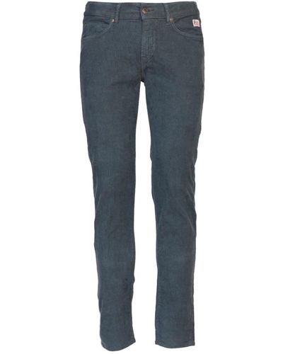 Roy Rogers Samt jeans für männer - Blau