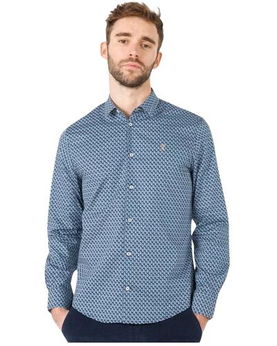 Vicomte A. Shirts > casual shirts - Bleu