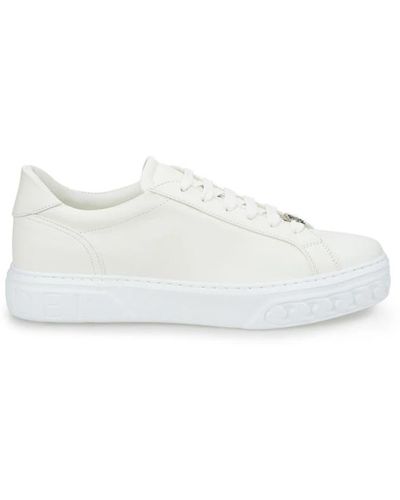 Casadei Off-Road Leather Trainer - White