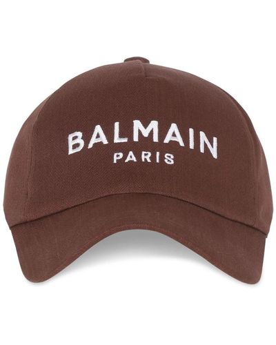 Balmain Chapeaux bonnets et casquettes - Marron