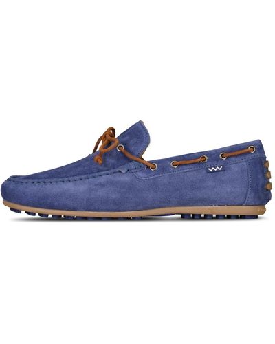 van Bommel Shoes > flats > sailor shoes - Bleu