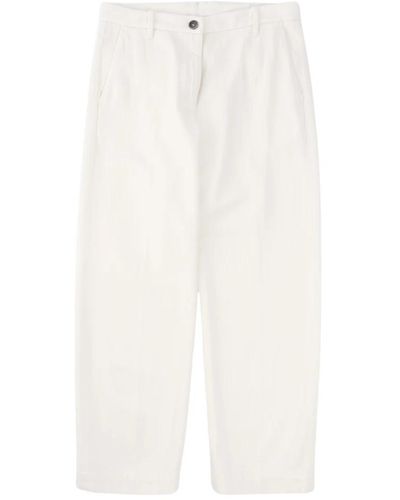 Nine:inthe:morning Trousers > straight trousers - Blanc