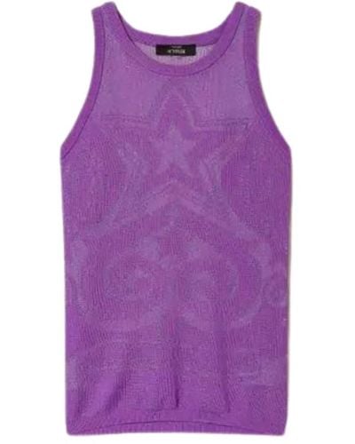 Twin Set Tops > sleeveless tops - Violet