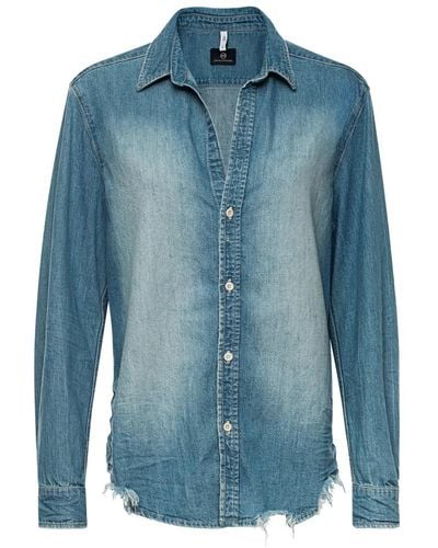 AG Jeans Denim blouse relaxed - Blau