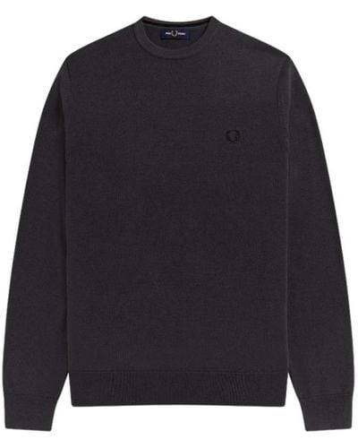 Fred Perry Round-Neck Knitwear - Blue