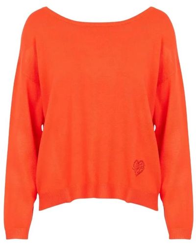 Liu Jo Round-Neck Knitwear - Orange
