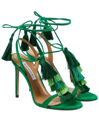 Aquazzura High Heel Sandals - Green
