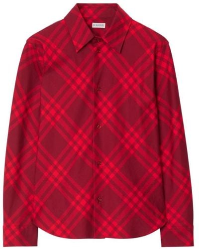 Burberry Shirts - Red