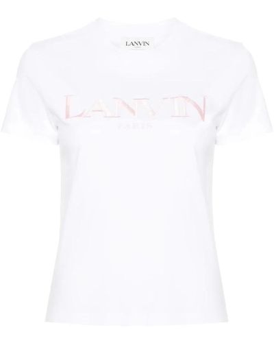 Lanvin Magliette regular ricamata - Bianco