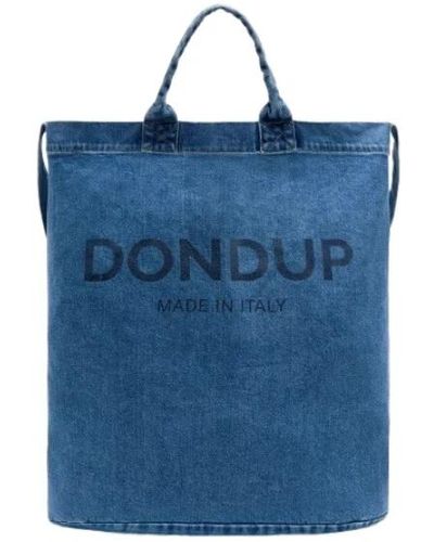 Dondup Borsa shopping in denim - Blu