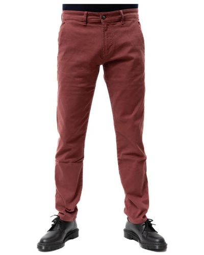 Jeckerson Straight Trousers - Red
