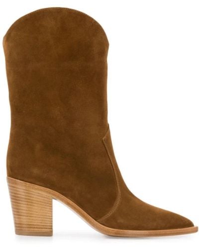 Gianvito Rossi Cowboy Boots - Brown
